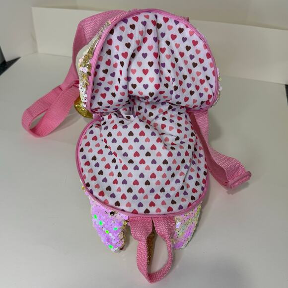 Ty Fantasia Unicorn Flippable Sequin Plush Backpack - Picture 8 of 9